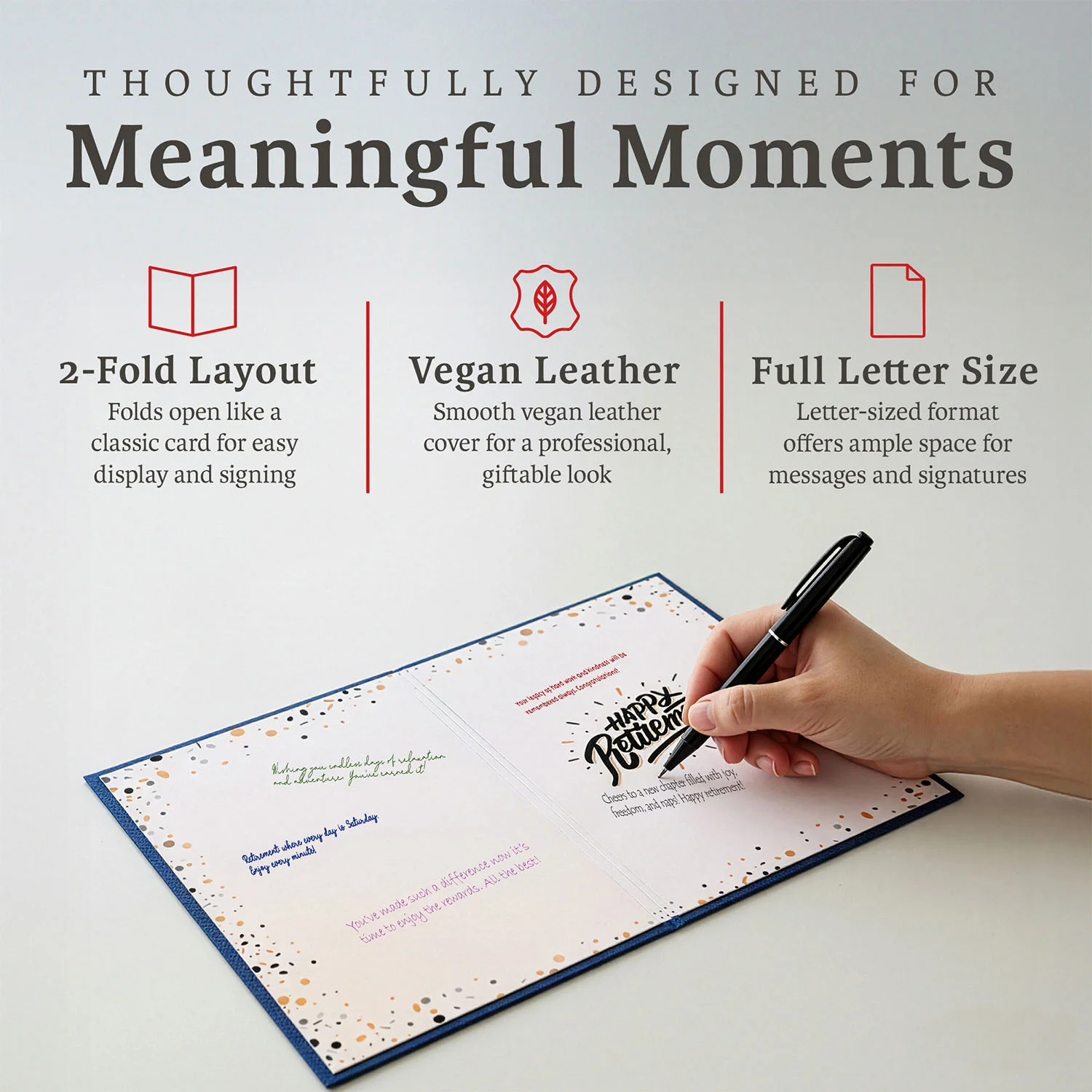 Retirement Guestbook (DARK BLUE)